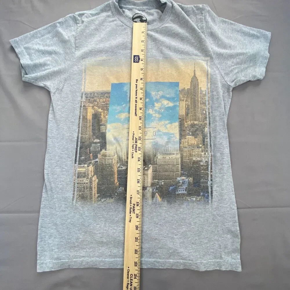 Abercrombie & Fitch Mens XS Gray Graphic Tee New York 1990 City Short Sleeve